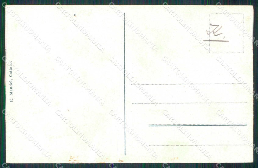 Montenegro Crna Gora Teodo Tivat Bocche di Cattaro Barca cartolina RT6554 – retro