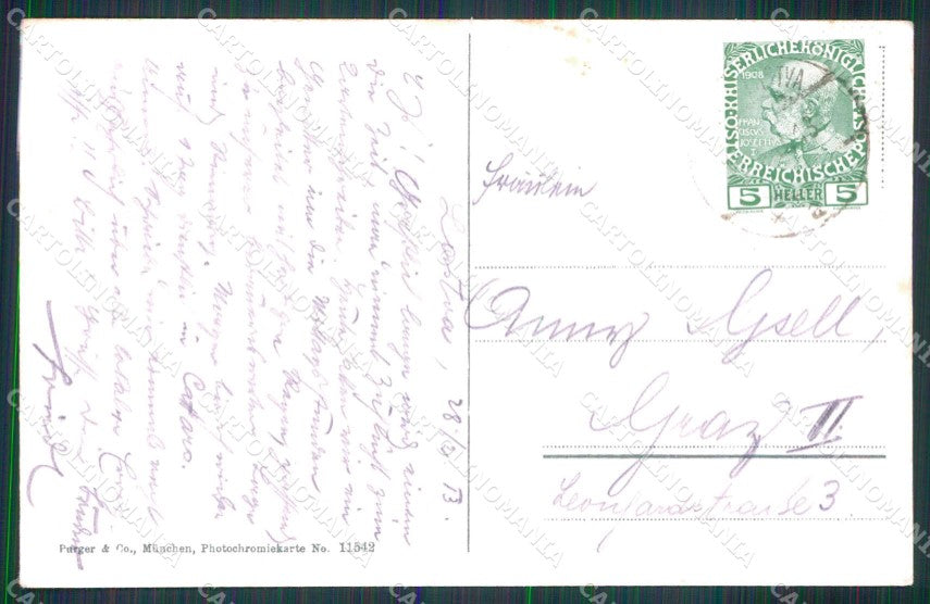 Montenegro Crna Gora Cattaro Kotor Barche cartolina RT6561 – retro