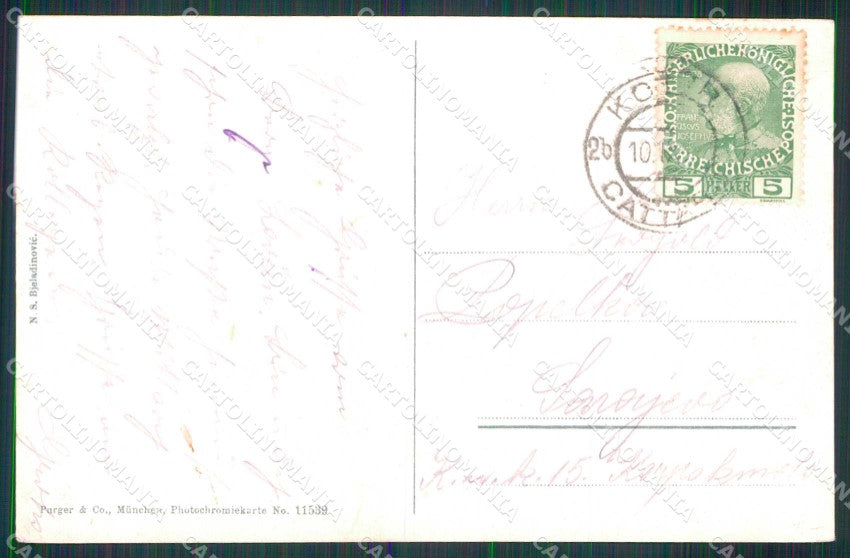 Montenegro Crna Gora Cattaro Kotor Barche cartolina RT6573 – retro