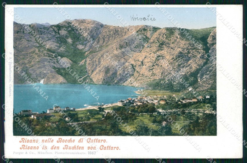 Montenegro Crna Gora Cattaro Kotor Bocche di Risano cartolina RT6584 – fronte