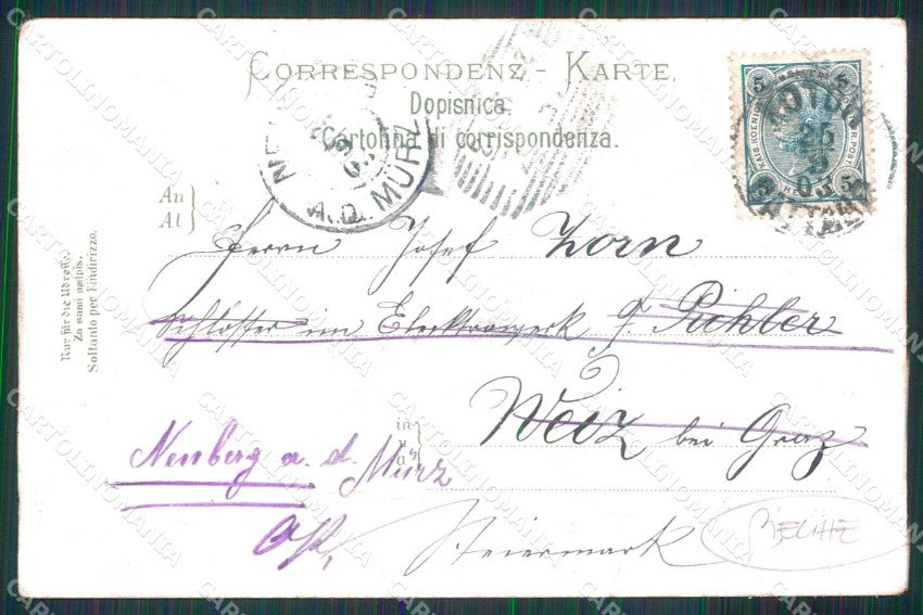 Montenegro Crna Gora Cattaro Kotor Molo Barche PIEGHE cartolina RT6585 – retro