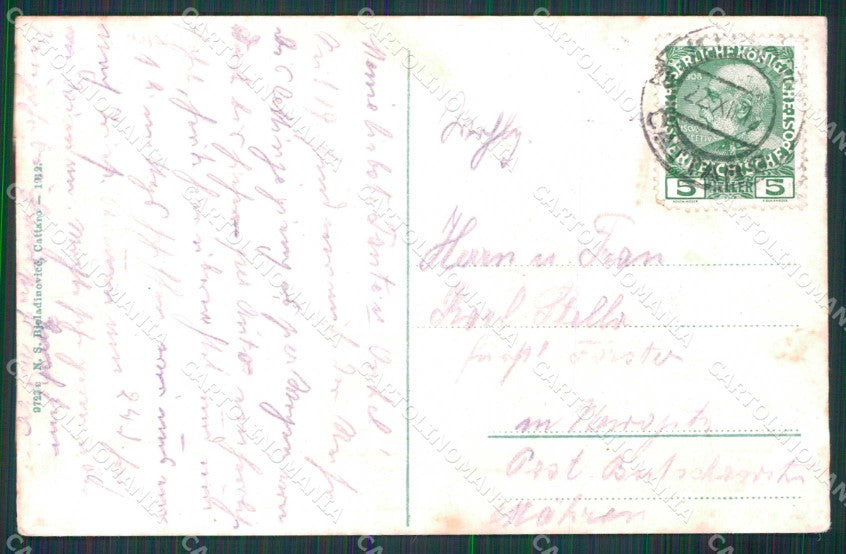 Montenegro Crna Gora Cattaro Kotor Barche cartolina RT6586 – retro