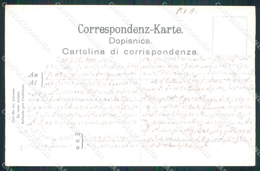 Montenegro Crna Gora Cattaro Kotor Porta Gordicchio cartolina RT6593 – retro