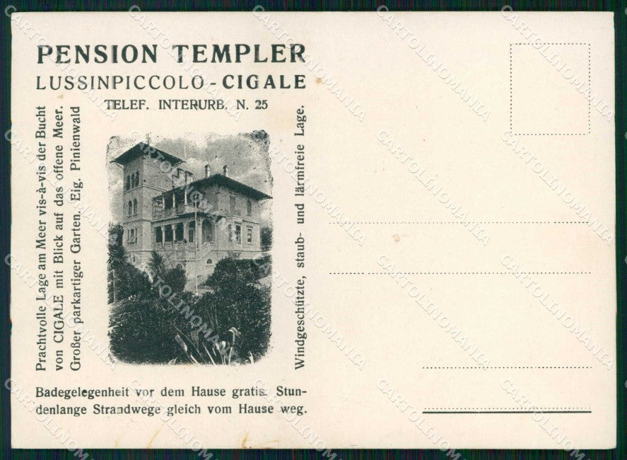 Croazia Croatia Lussinpiccolo Mali Losinj Cigale FG cartolina RT6610 – fronte