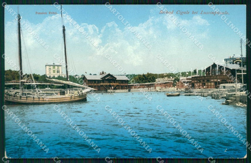 Croazia Croatia Lussinpiccolo Mali Losinj Spiaggia Cigale cartolina RT6613 – fronte