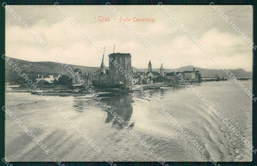 Croazia Croatia Traù Trogir Forte Camerlengo Stengel 4988 cartolina RT6635 – fronte