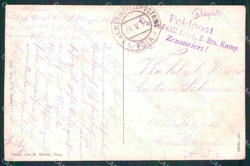 Croazia Croatia Brioni Brijuni Barche cartolina RT6658 – retro