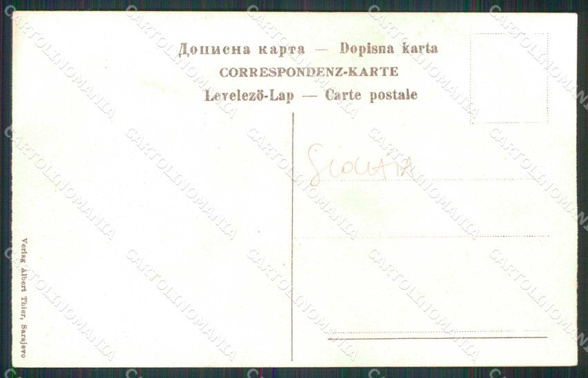 Bosnia Erzegovina Bosna Hercegovina Sarajevo Mercato SCOLLATA cartolina RT6670 – retro