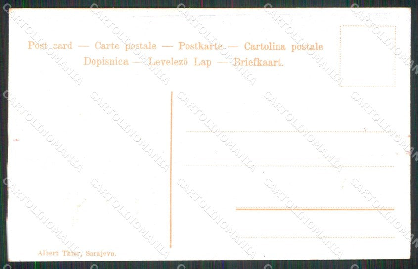 Bosnia Erzegovina Bosna Hercegovina Sarajevo Donna Turca cartolina RT6671 – retro