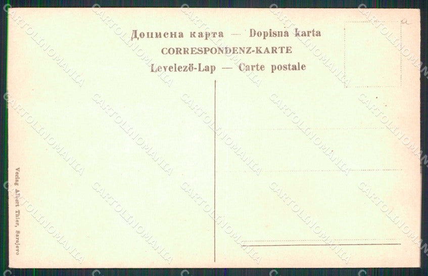 Bosnia Erzegovina Bosna Hercegovina Sarajevo Motivo Mercato cartolina RT6676 – retro