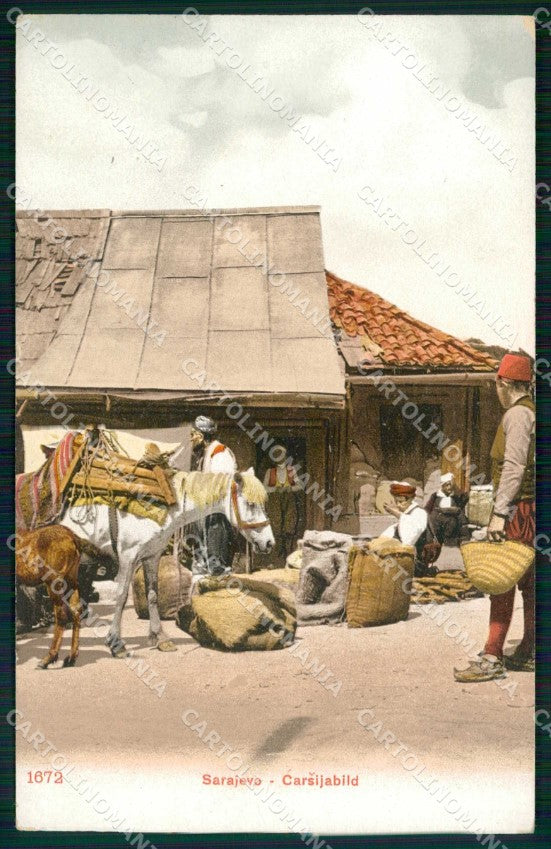 Bosnia Erzegovina Bosna Hercegovina Sarajevo Costumi cartolina RT6677 – fronte