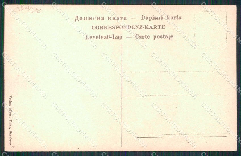 Bosnia Erzegovina Bosna Hercegovina Sarajevo Costumi cartolina RT6677 – retro