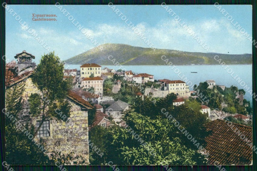 Montenegro Crna Gora Castelnuovo Herceg Novi Veduta Generale cartolina RT6690 – fronte
