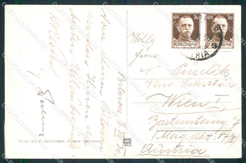 Slovenia Slovenija Portorose Portoroz Veduta Generale cartolina RT6706 – retro