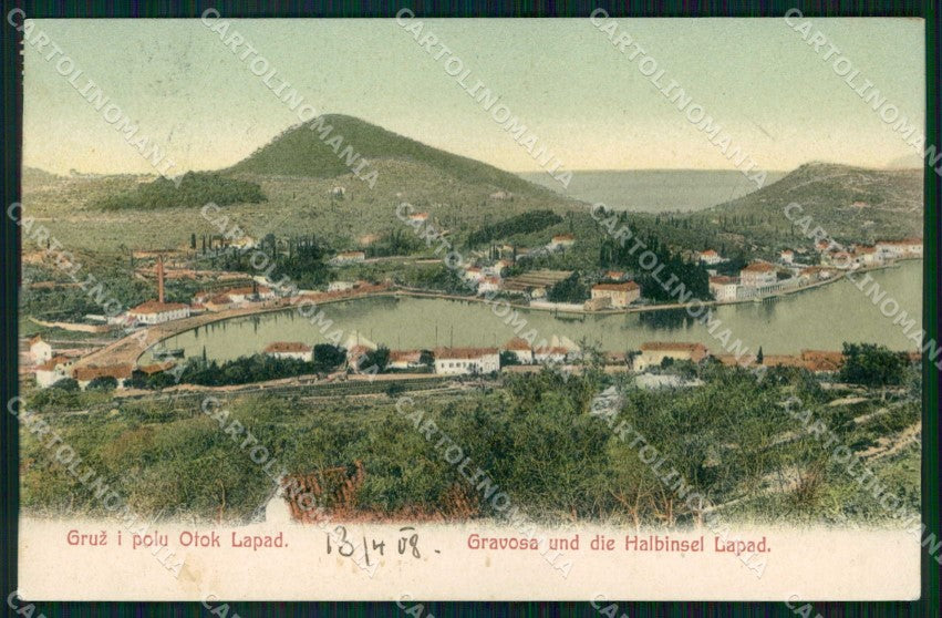 Croazia Croatia Ragusa Gravosa Gruz Penisola Lapad cartolina RT6724 – fronte