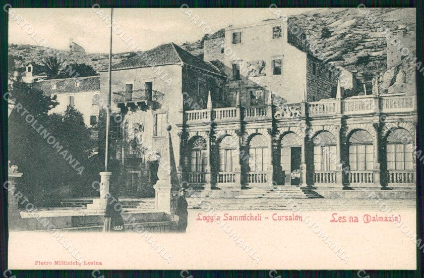 Croazia Croatia Lesina Hvar Loggia Sammicheli cartolina RT6749 – fronte