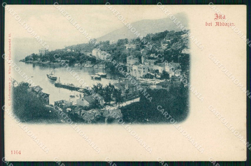 Croazia Croatia Ica Ika Veduta Generale Piroscafo cartolina RT6753 – fronte