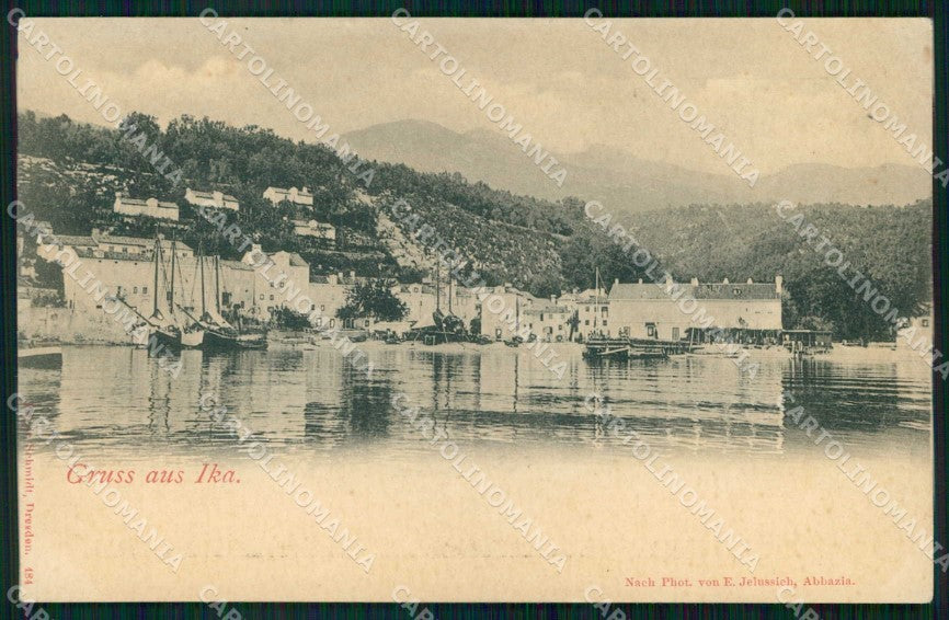 Croazia Croatia Ica Ika Saluti da Barche cartolina RT6754 – fronte