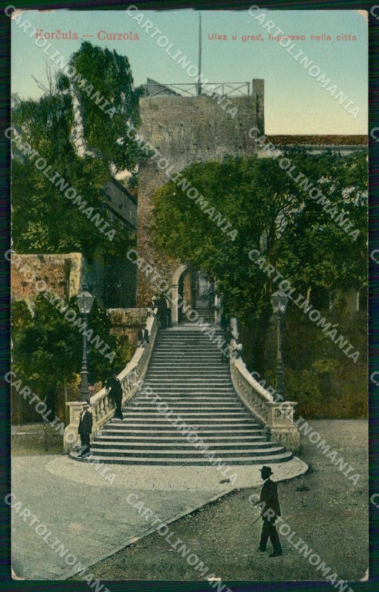 Croazia Croatia Curzola Korcula Ingresso nella Città cartolina RT6765 – fronte