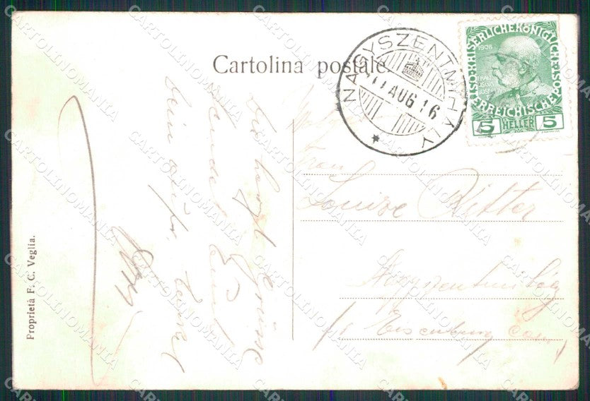 Croazia Croatia Veglia Krk Giardino cartolina RT6778 – retro