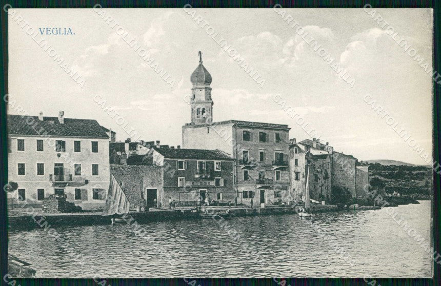Croazia Croatia Veglia Krk Veduta dal Mare cartolina RT6781 – fronte