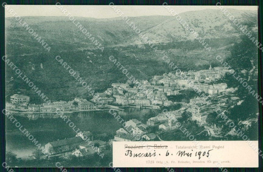 Croazia Croatia Buccari Bakar Panorama cartolina RT6782 – fronte