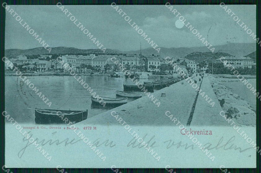 Croazia Croatia Cirquenizza Crikvenica Chiaro di Luna Stengel cartolina RT6784 – fronte