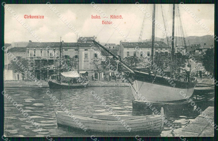 Croazia Croatia Cirquenizza Crikvenica Porto Barche cartolina RT6790 – fronte