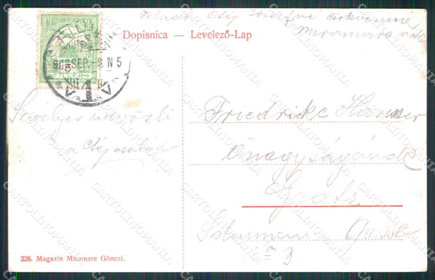 Croazia Croatia Cirquenizza Crikvenica Porto Barche cartolina RT6790 – retro