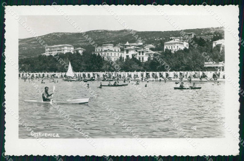 Croazia Croatia Cirquenizza Crikvenica Spiaggia Foto cartolina RT6791 – fronte