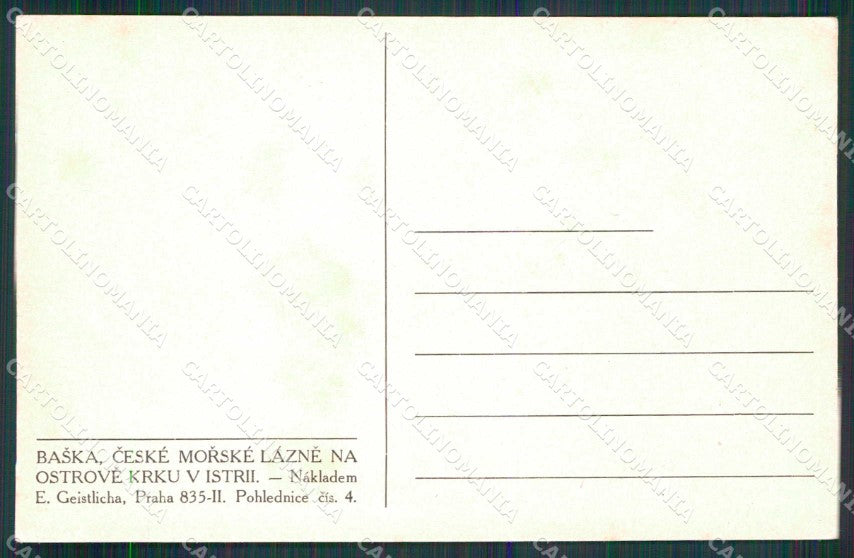 Croazia Croatia Bescanuova Baska Pescatori in Barca cartolina RT6796 – retro