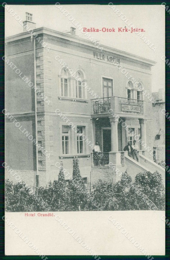 Croazia Croatia Bescanuova Baska Hotel Grandic cartolina RT6797 – fronte