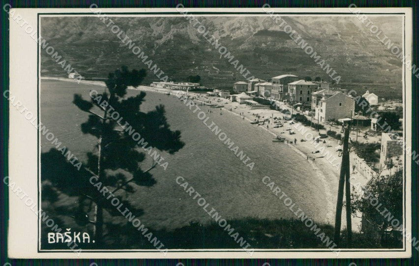 Croazia Croatia Bescanuova Baska Veduta della Spiaggia Foto cartolina RT6801 – fronte
