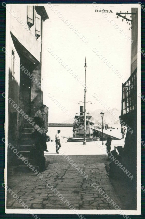 Croazia Croatia Bescanuova Baska Piroscafo Foto cartolina RT6807 – fronte