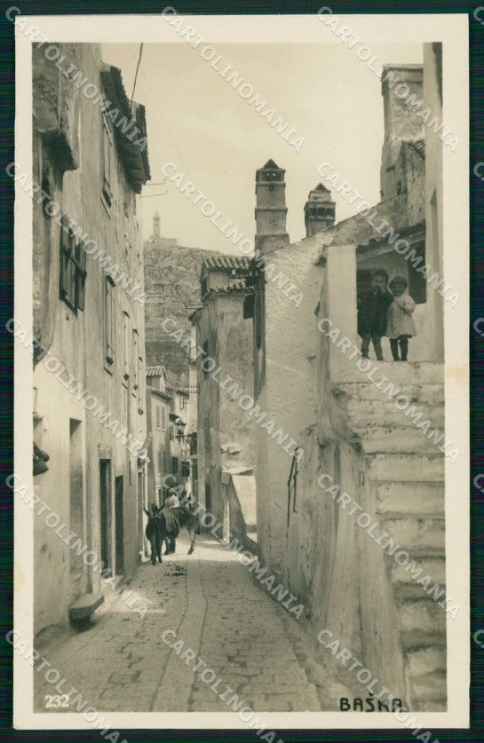 Croazia Croatia Bescanuova Baska Vicolo Foto cartolina RT6808 – fronte
