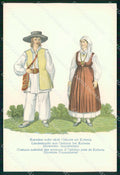 Slovenia Slovenija Cocevie Kocevje Costumi cartolina RT6814 – fronte