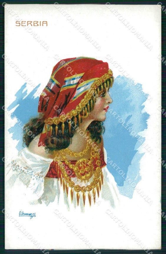 Serbia Republika Srbija Costumi cartolina RT6817 – fronte