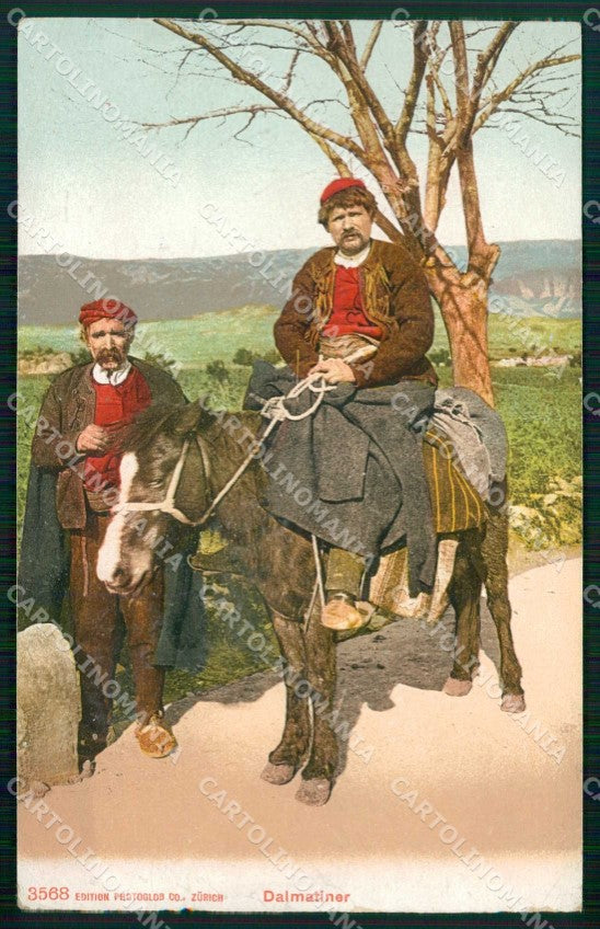Croazia Croatia Dalmazia Dalmacija Costumi cartolina RT6819 – fronte