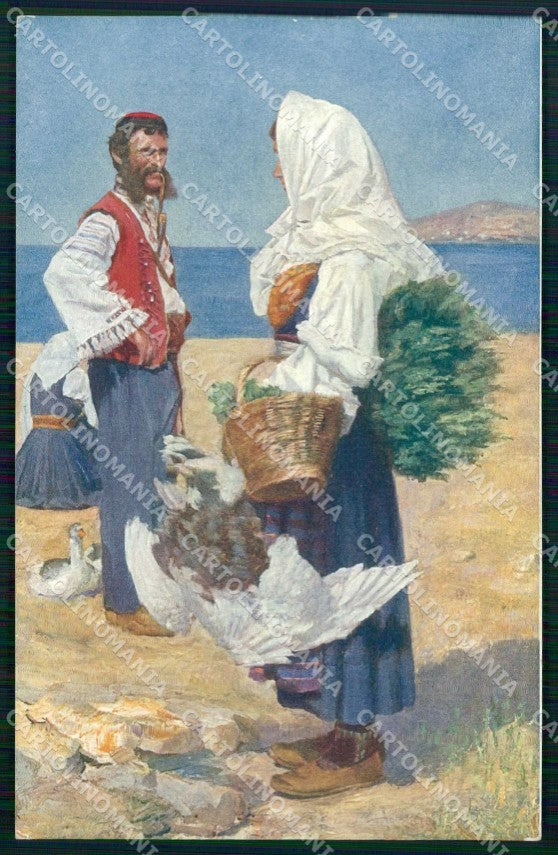 Croazia Croatia Zara Zadar Costumi cartolina RT6820 – fronte