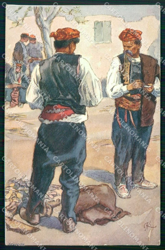 Croazia Croatia Spalato Split Costumi cartolina RT6821 – fronte