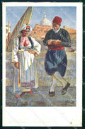 Croazia Croatia Ragusa Dubrovnik Costumi cartolina RT6825 – fronte