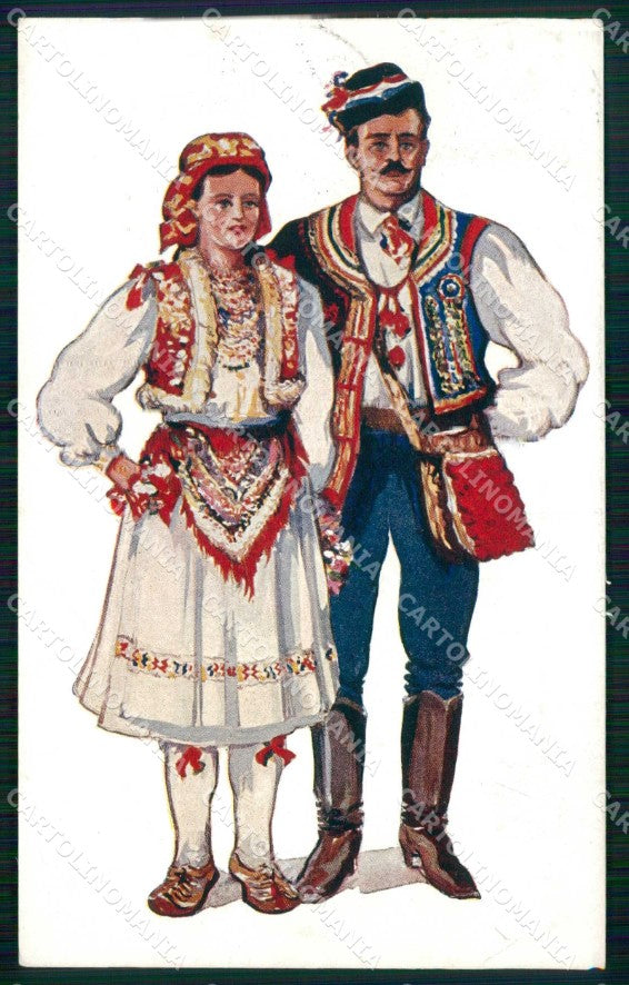 Croazia Croatia Costumi cartolina RT6828 – fronte