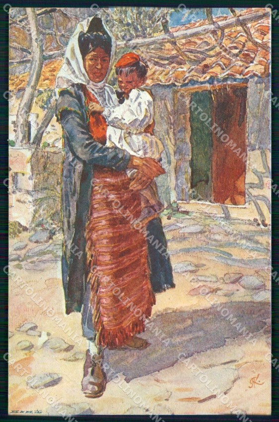 Croazia Croatia Dalmazia Dalmacija Costumi cartolina RT6830 – fronte