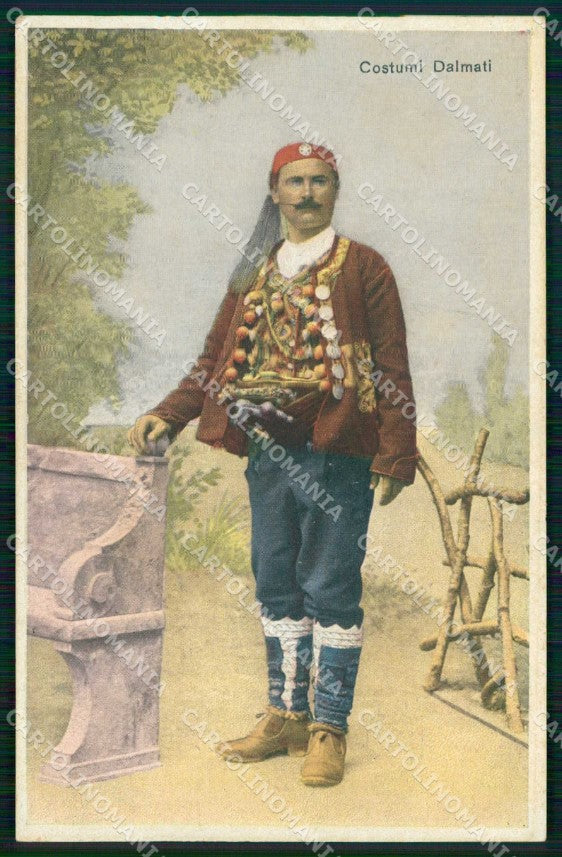 Croazia Croatia Dalmazia Dalmacija Costumi cartolina RT6835 – fronte