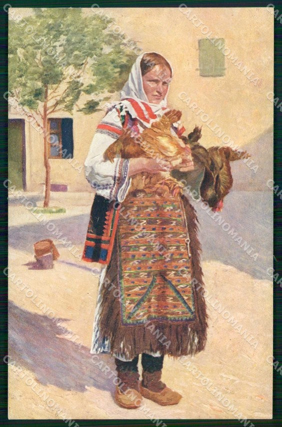 Croazia Croatia Dalmazia Dalmacija Costumi cartolina RT6838 – fronte