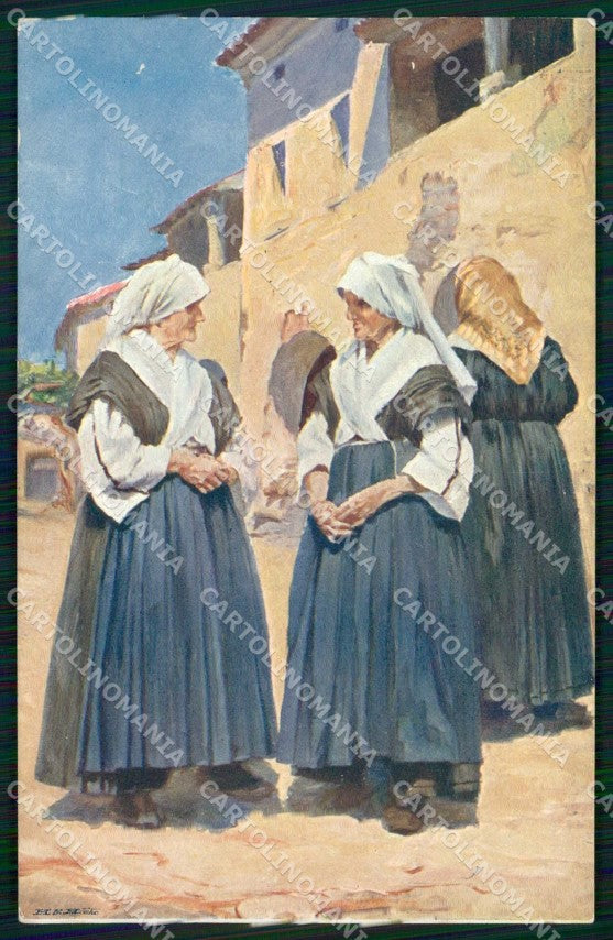 Croazia Croatia Spalato Split Costumi cartolina RT6844 – fronte