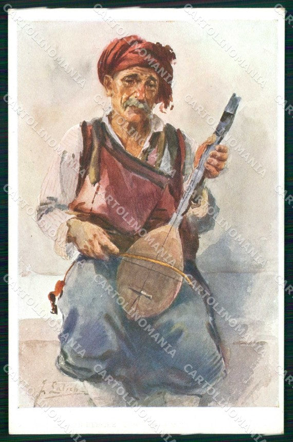 Croazia Croatia Ragusa Dubrovnik Costumi cartolina RT6845 – fronte