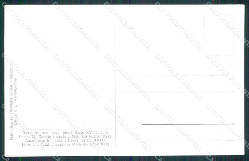 Croazia Croatia Veglia krk Costumi cartolina RT6847 – retro