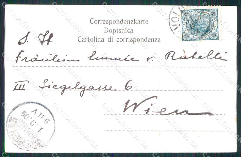 Croazia Croatia Abbazia Volosca Volosko Molo Barche cartolina RT6869 – retro