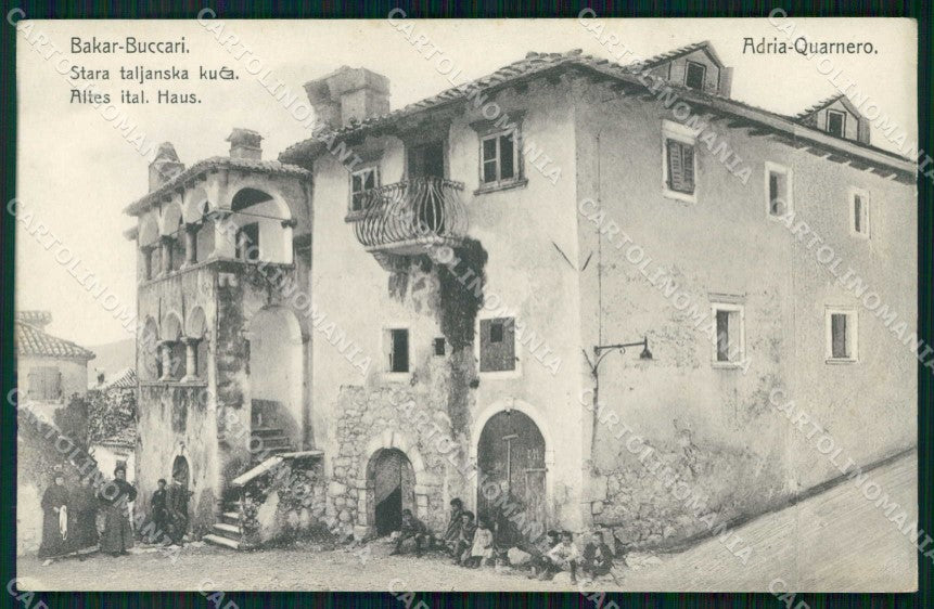 Croazia Croatia Buccari Bakar Case cartolina RT6872 – fronte